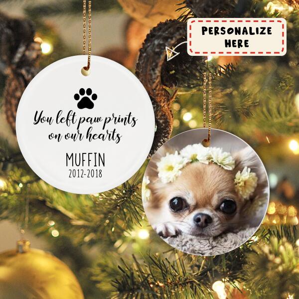 Personalized Ornament Memorial Gift For Loss Of Dog, Pet Sympathy Gifts, Pet Remembrance Gift, Gift For Dog Lovers