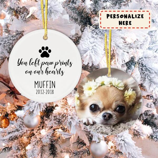 Personalized Ornament Memorial Gift For Loss Of Dog, Pet Sympathy Gifts, Pet Remembrance Gift, Gift For Dog Lovers