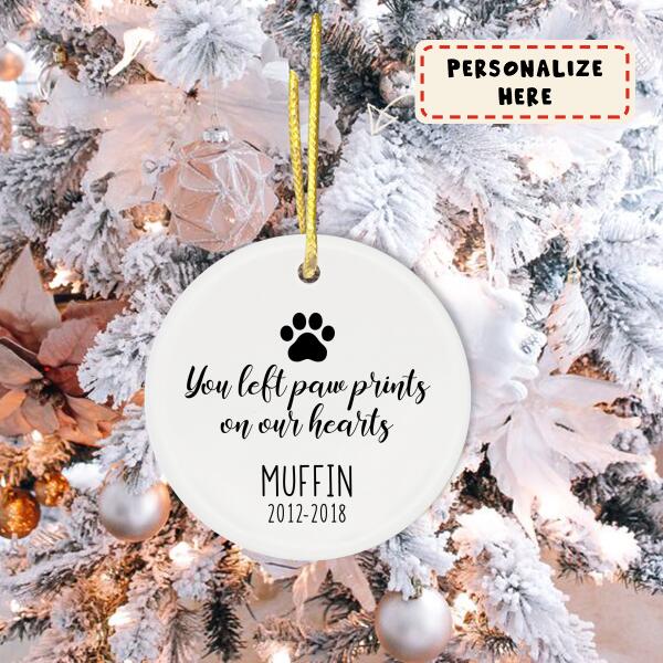 Personalized Ornament Memorial Gift For Loss Of Dog, Pet Sympathy Gifts, Pet Remembrance Gift, Gift For Dog Lovers