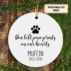 Personalized Ornament Memorial Gift For Loss Of Dog, Pet Sympathy Gifts, Pet Remembrance Gift, Gift For Dog Lovers