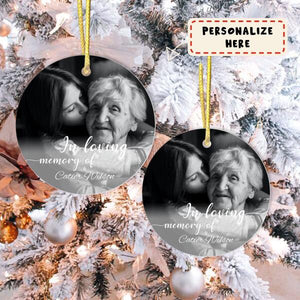 Personalized Memorial Gifts For Loss of Mother Ceramic Ornament, Loss of Grandmother,Wife, Sympathy Gifts Ornament