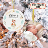 Personalized Baby's First Christmas Ornament, New Baby Gift Ornament