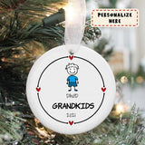 Grandchildren Ornament, Personalized Grandkids Ornament, Family Ornament, Custom Grandkids Ornament, Gift for Grandparents