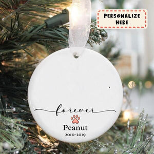 Personalized Ornament Memorial Gift For Loss Of Dog, Pet Sympathy Gifts, Pet Remembrance Gift