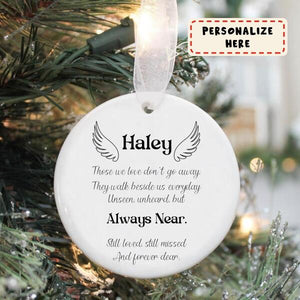Personalized Ornament Memorial Gift For Loss Of Loved One, Remembrance Gift, Sympathy Gift, Keepsake Gift