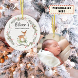 Personalized Baby's First Christmas Ornament, New Baby Gift Ornament