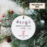 Personalized Christmas Gift Ornament, Expecting Parents Ornament, Baby Shower Gift