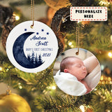 Personalized Baby's Photo First Christmas Ornament, Custom Name Ornament, Keepsake Gift, Christmas Gift