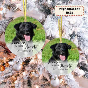 Personalized Photo Dog Memorial Ceramic Ornament Gift, Loss Dog Gift, Dog Sympathy Gifts, Pet Remembrance Gifts, Pet Bereavement Gifts, Christmas Gift