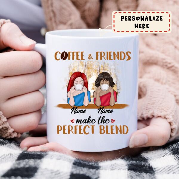 Personalized Fall Coffee Friends Premium Mug, Friends Mug, Friends Coffee Mug, Best Friend Mugs, Friends Gift