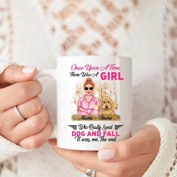 Personalized Dog Mom Fall Season Coffee Mug, Dog Mom Mug, Dog Mom Gift, Gift For Dog Lovers