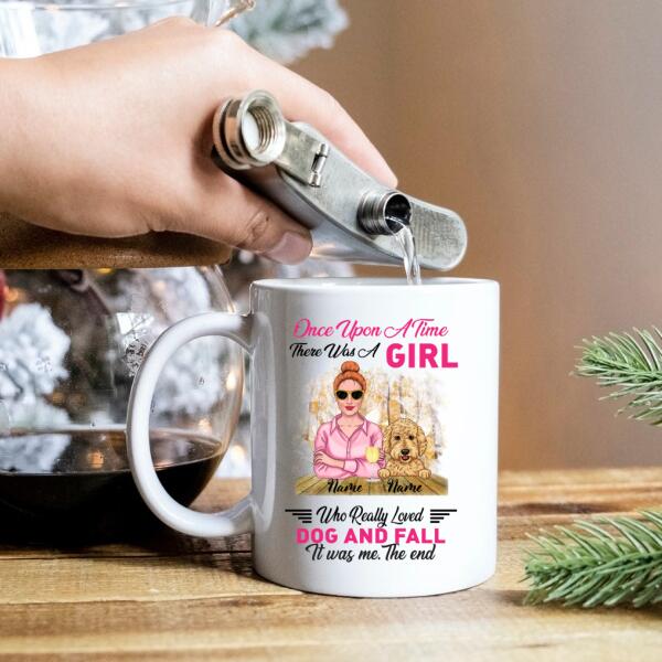 Personalized Dog Mom Fall Season Coffee Mug, Dog Mom Mug, Dog Mom Gift, Gift For Dog Lovers