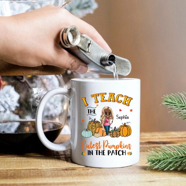 Personalized Teacher Fall Season Coffee Mug, Teacher Mug, Teacher Cup, Gift For Teacher