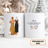 Custom Mom Of the Bride Coffee Mug, Family Wedding Print Gift, Bride Gift, Family Gift