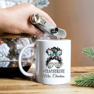 Teacher Life Mug, Teacher Gift ,Teacher Life, Cute Teacher Mug, Trendy Teacher Mug Cup