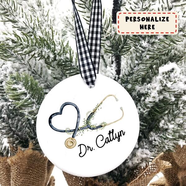 Personalized Stethoscope NHS, Doctor Ornament,  Nurse Ornament, Hospital Staff Ornament, Christmas Gift, Keepsake Gift