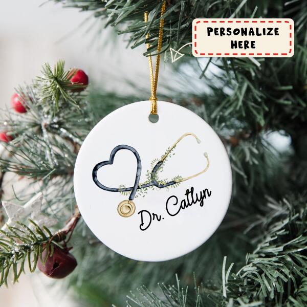 Personalized Stethoscope NHS, Doctor Ornament,  Nurse Ornament, Hospital Staff Ornament, Christmas Gift, Keepsake Gift