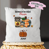 Personalized Fall Halloween Pillow, Halloween Gift For Grandma, Gift For nana