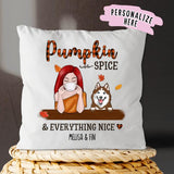 Personalized Dog Mom Fall Premium Pillow, Gift For Dog Lovers