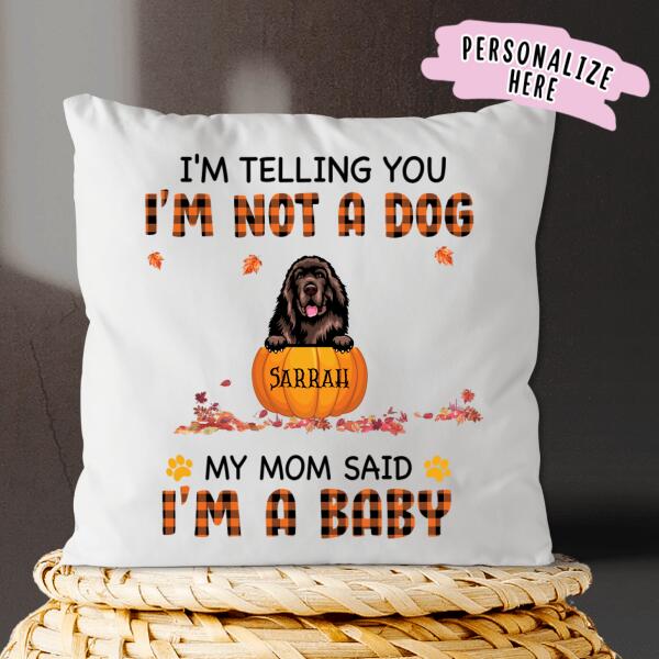 Personalized Dog Mom Halloween Premium Pillow, Gift For Dog Lovers, Halloween Gift, Gift For Mom, Gift For Her