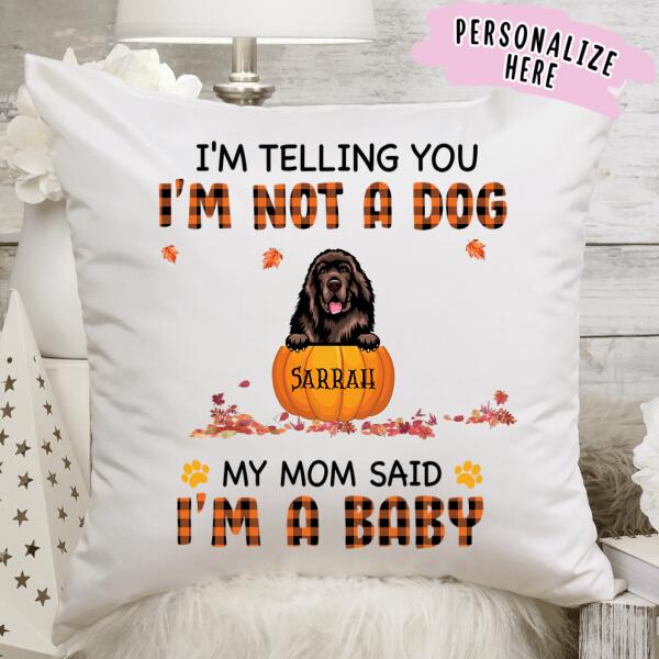 Personalized Dog Mom Halloween Premium Pillow, Gift For Dog Lovers, Halloween Gift, Gift For Mom, Gift For Her