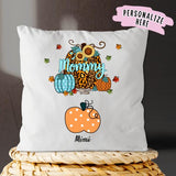 Personalized Mom Halloween Premium Pillow, Halloween Pumpkins Gift, Gift For Mom, Gift For Her