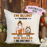Personalized Fall Dog Mom Coffee Premium Pillow, Gift For Dog Lovers