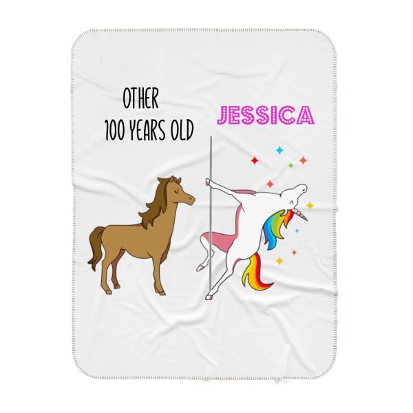 Birthday Gift For Grandma, 100th Birthday Gift For Women, 100th Birthday Blanket, Birthday Blanket