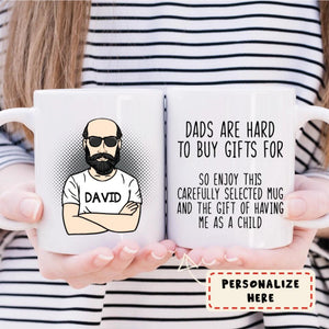 Dads Are Hard To Buy Gifts For Mug Funny Father's Day Gift For Dad Funny Mugs For Dad