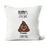 Gift For Mom Birthday Gift Mom Pillow Mothers Day Gift From Daughter Son Kids, Personalized Mommy Little Shits Pillow