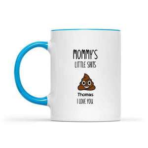 Gift For Mom Birthday Gift Mom Mug Mothers Day Gift From Daughter Son Kids, Personalized Mommy Little Shits Coffee Cup