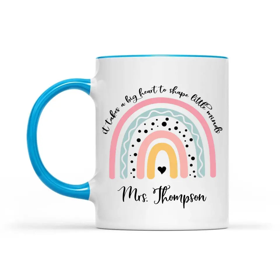 Personalized Teacher Coffee Accent Mug, Teacher Appreciation Gift