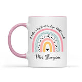 Personalized Teacher Coffee Accent Mug, Teacher Appreciation Gift