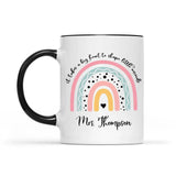 Personalized Teacher Coffee Accent Mug, Teacher Appreciation Gift