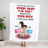 Anniversary Gift For Girlfriend, Gift For Wife, Gift for Her, Anniversary Gifts Blanket, Personalized Funny Blanket