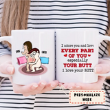Personalized Funny Mug, Gift For Her, Anniversary Gift For Girlfriend, Wife, Custom Anniversary Mug