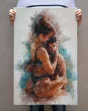 Valentine Gift For Couple, Valentine Day Gift For Him Her, Valentine Portrait