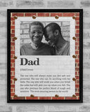 Personalized Dad Definition Canvas, Father's Day Gift Canvas, Personalized Gift For Dad Canvas Wall Art - Greatestcustom