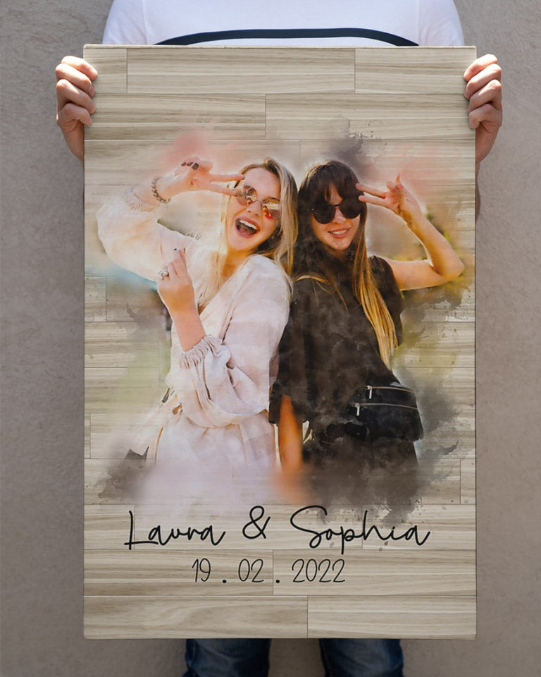 Bestie Gift, Best Friends Gift, Birthday Gifts for Best Friend, BFF Gift, To My Bestie Premium Canvas