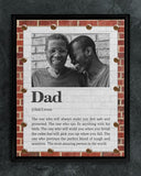 Personalized Dad Definition Canvas, Father's Day Gift Canvas, Personalized Gift For Dad Canvas Wall Art - Greatestcustom