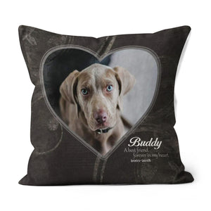 Pet Loss Gift, Dog Sympathy Gifts, Loss Of Pet Gift,Pet Sympathy Gifts, Loss Dog Gift Personalized Suede Throw Pillow