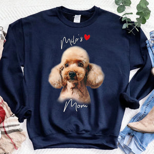 Custom Dog Sweatshirt Dog Lovers Gift Your Dog on Sweatshirt Cute Dog Mom Customized Sweatshirt