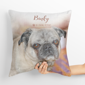 Pet Loss Gift, Dog Sympathy Gifts, Loss Of Pet Gift,Pet Sympathy Gifts, Waiting At The Door Loss Dog Gift In Loving Memory Personalized Suede Throw Pillow