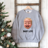 Funny Custom Face Sweatshirt for Women, Birthday Gift Sweatshirt, Cute Birthday Gift