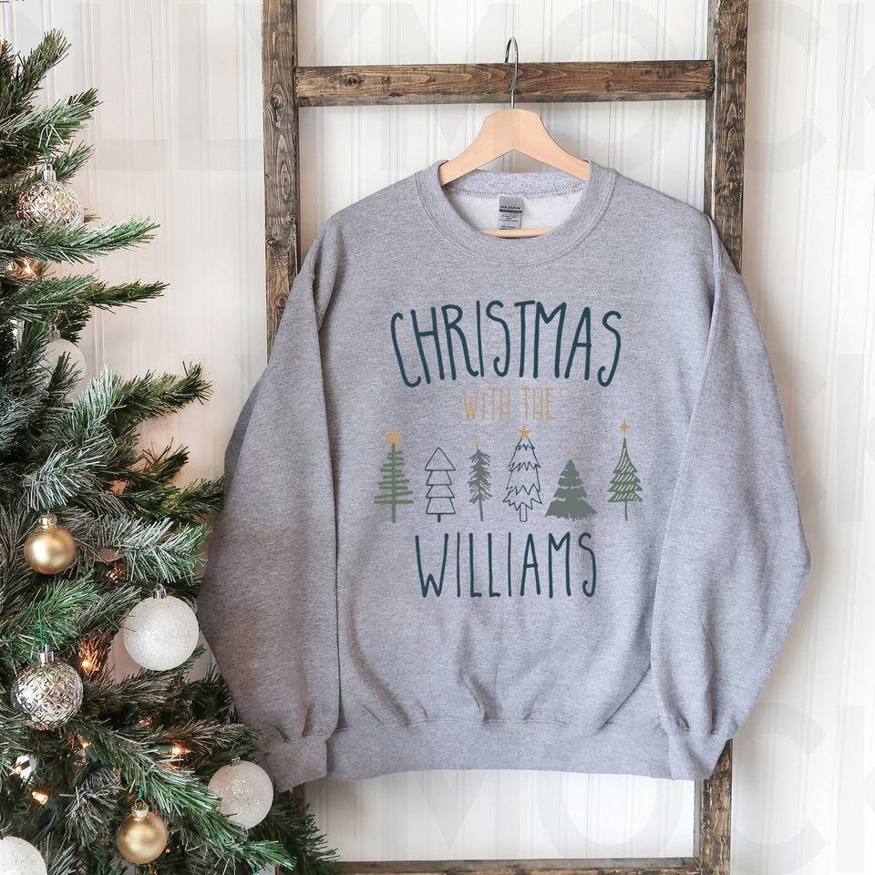 Family Name Christmas Gift Sweatshirt, Personalized Christmas Sweatshirt, Christmas Jumpers