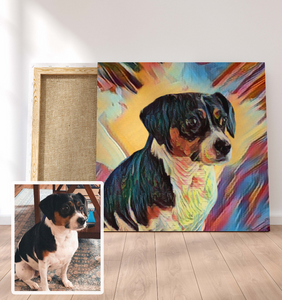 Custom Pet Canvas, Custom Pet Portrait, Pet Portrait Canvas, Dog canvas, Custom Dog Portrait, Custom Pet Painting Print, Custom Dog Painting Print