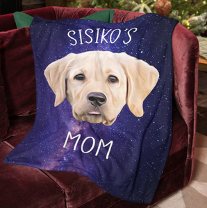 Personalized Custom Dog Face Photo Dad Mom Funny Blanket - GreatestCustom