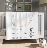 Personalized Baby Milestone Blanket, Baby Shower Gift - GreatestCustom