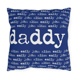 Personalized Pillow for Dad, Dad & Kids Name Pillow, Gift for Dad Pillow