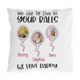 Funny Dad Personalized Pillow, Gift for Dad Pillow, Father's Day Pillow